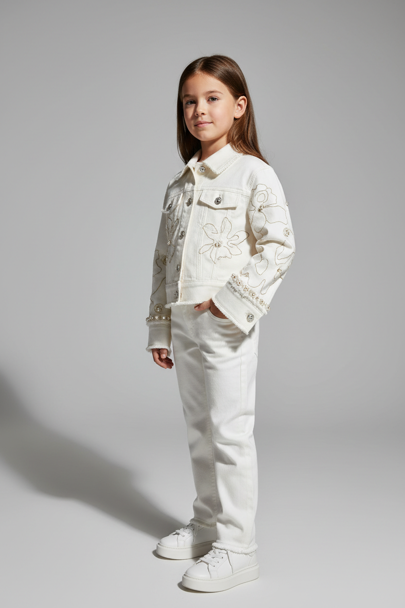 Children's Denim outerwear White
