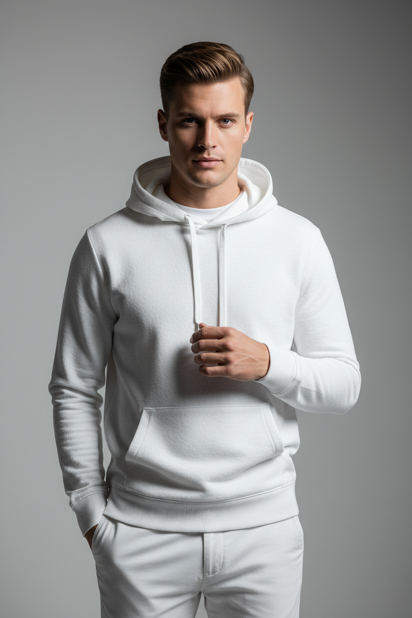 Men's Hoodie White