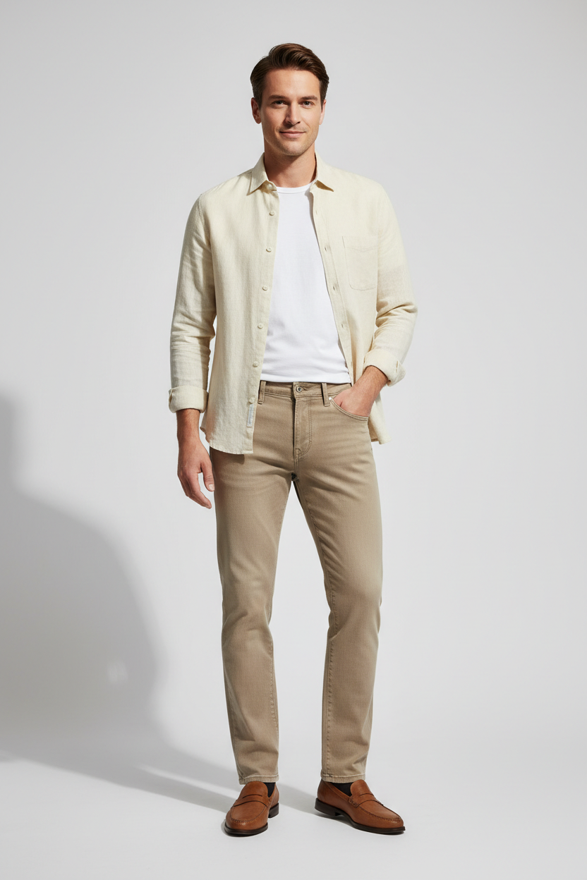 Men's Jeans Beige