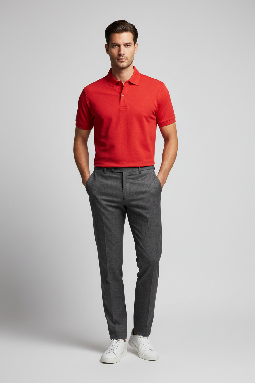 Men's Polo Shirt Red