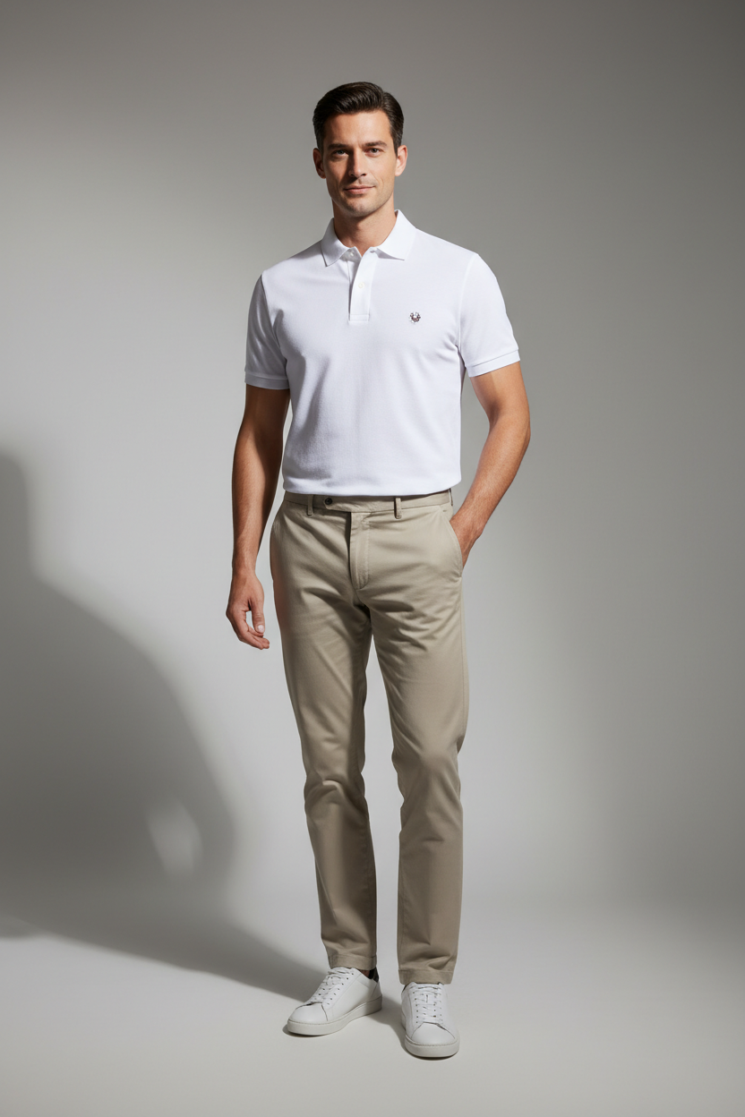 Men's Polo Shirt White