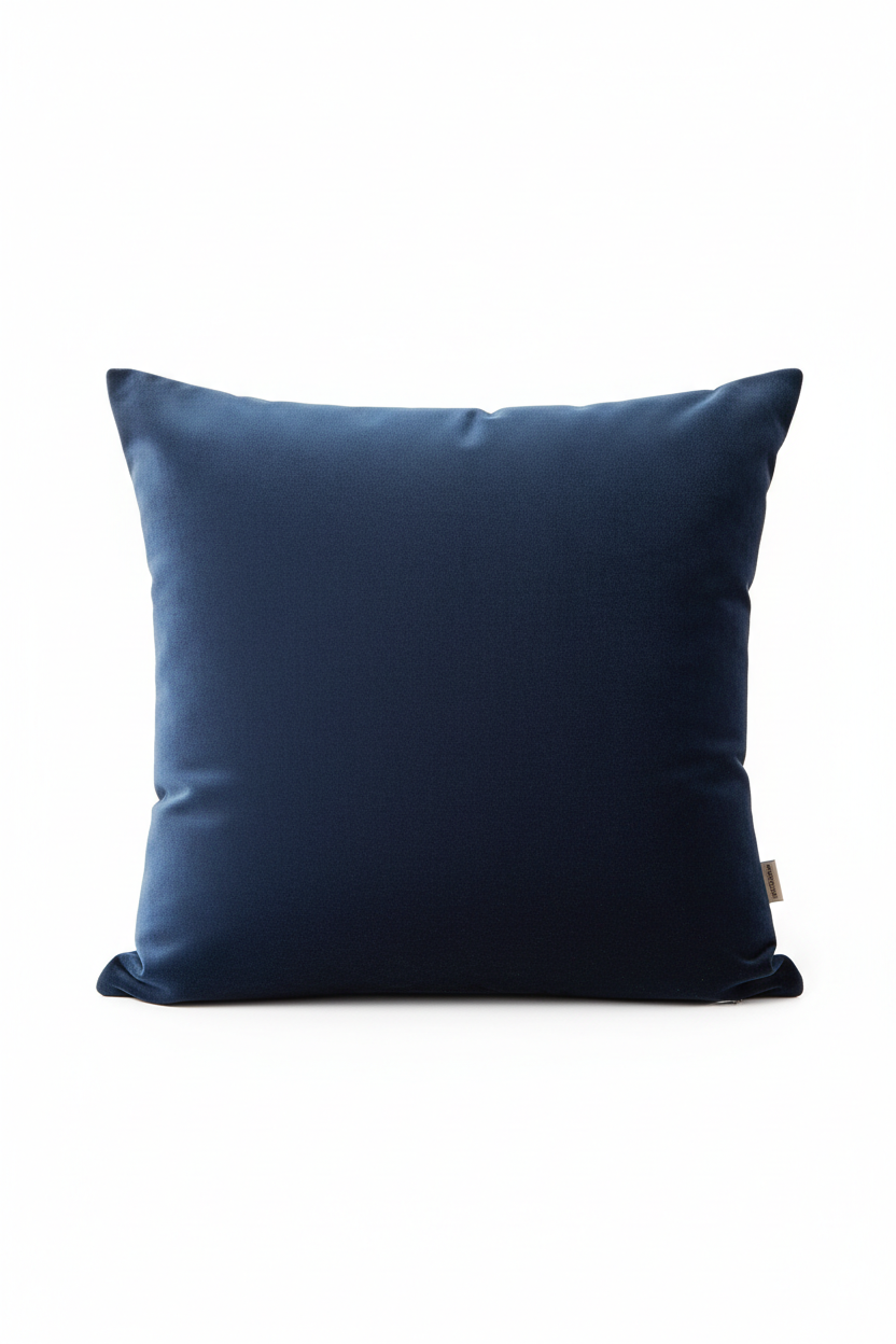 Navy Blue Velvet Cushion 45x45cm