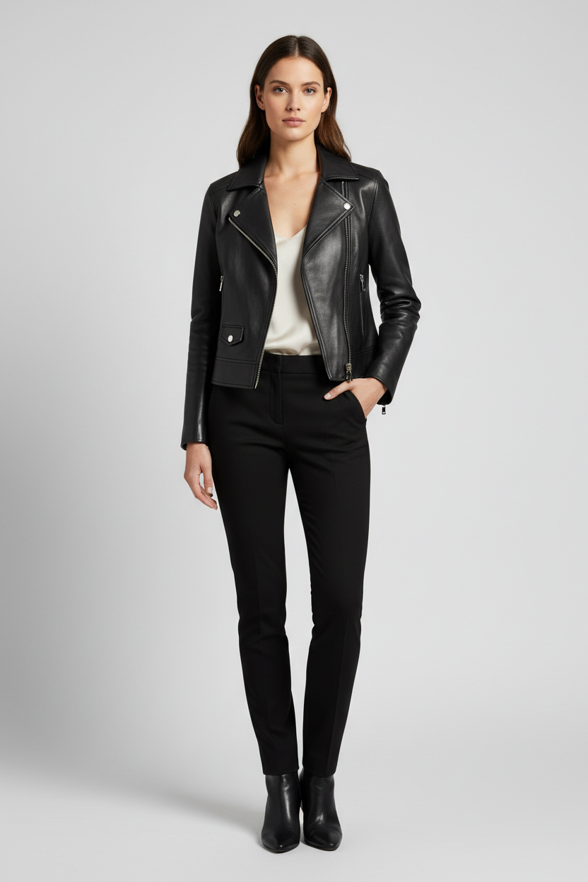 Women's Leather Jacket Black