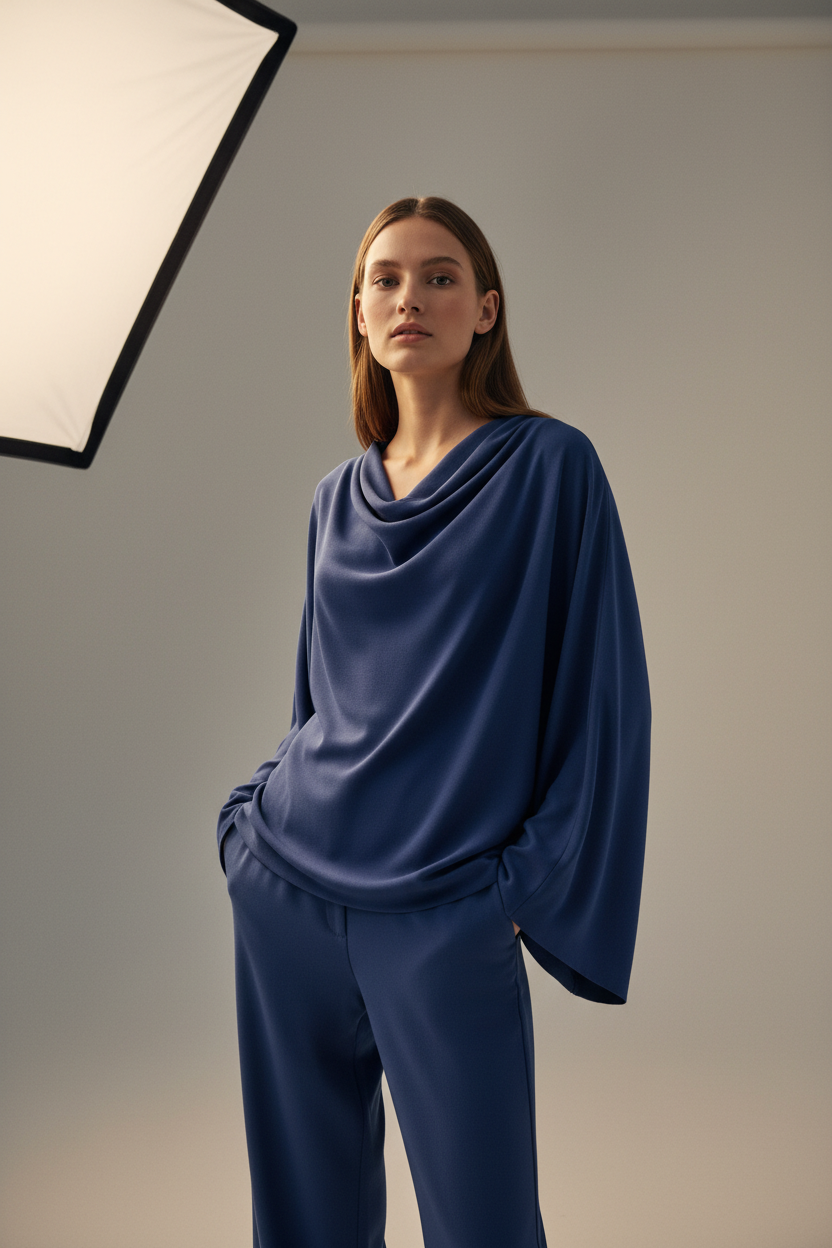 Women's Long-Sleeve Top Blue