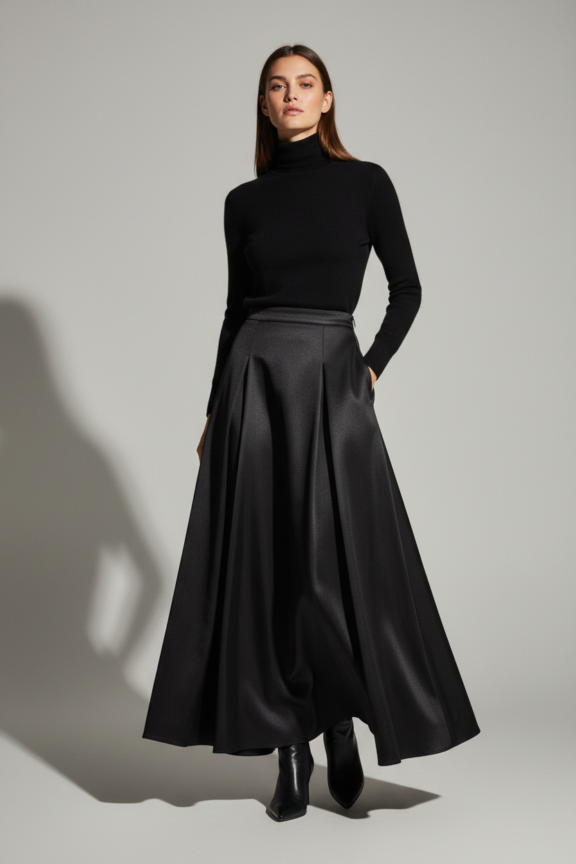 Women's Maxi Skirt Black