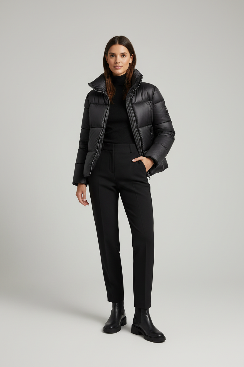 Women's Puffer Jacket Black