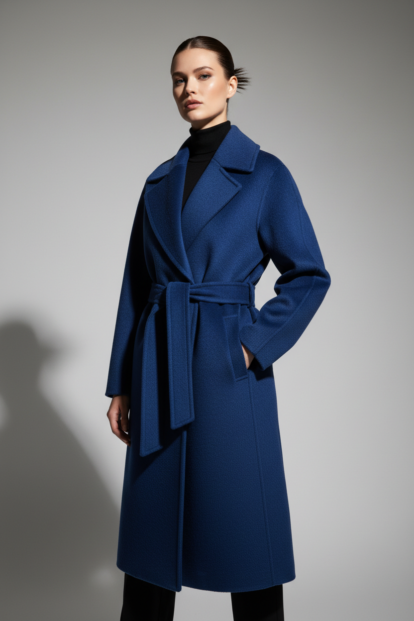 Women's Wool Coat Blue